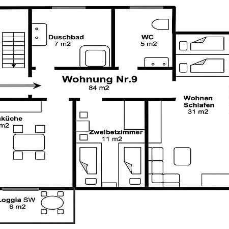 度假居 Apartmenthaus Am Schwarzwaelder Hof